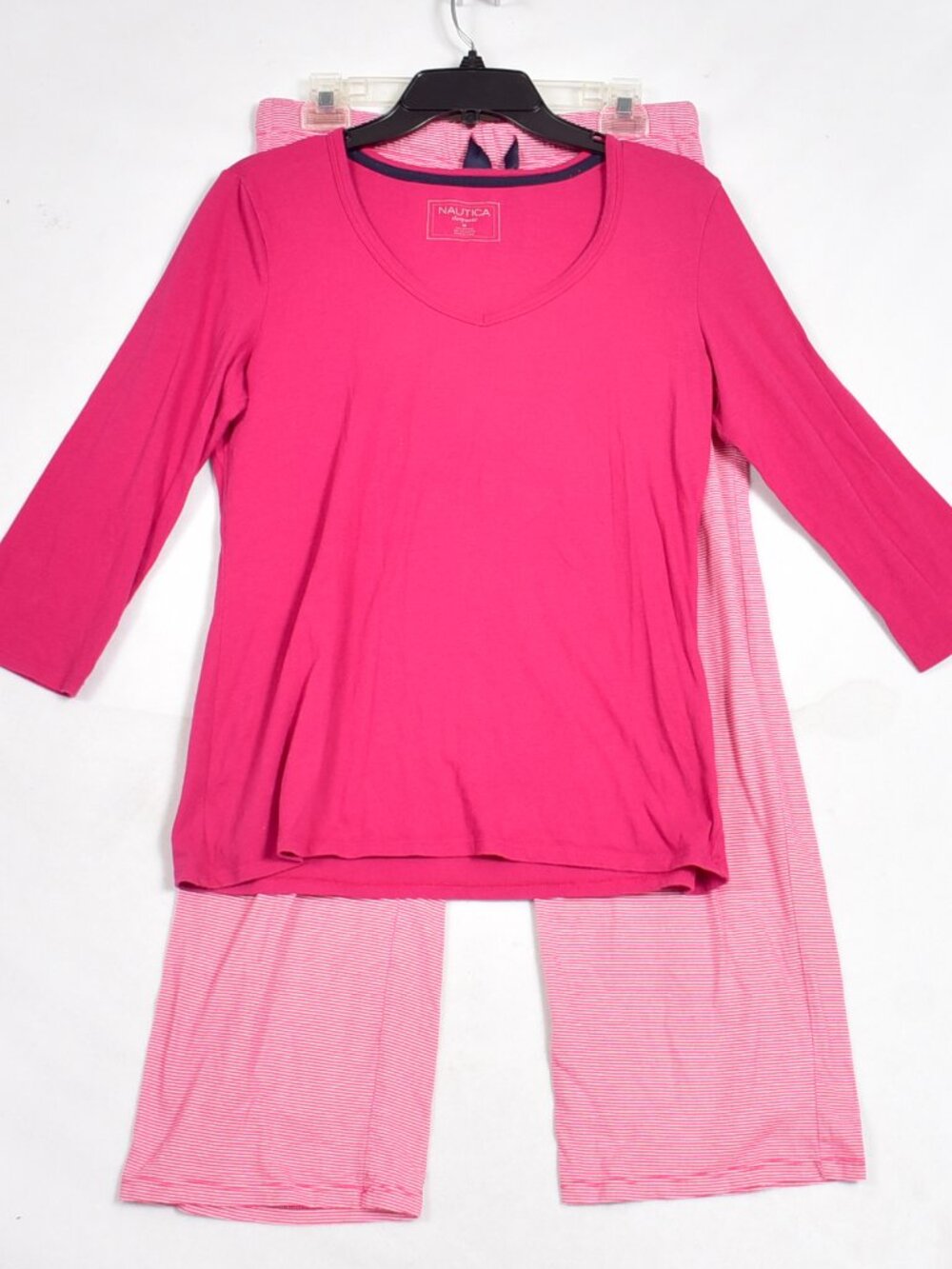Nautica Sleepwear Women's 2 piece Pajama Set Size Medium Pink